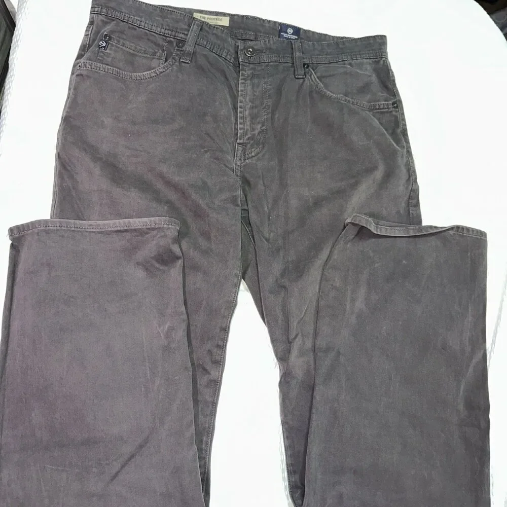 AG Adriano Goldschmied The Protege Jeans Mens 33x34 Black Straight Leg Denim